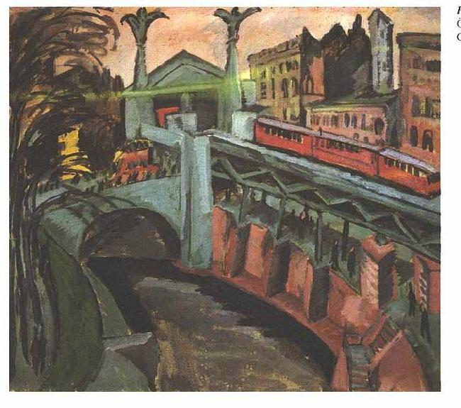 Ernst Ludwig Kirchner Hallesches Tor, Berlin oil painting picture